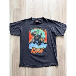 1995 Vintage Fashion Victim Rage TCG Shirt Mens Large Black Werewolf Promo Tee